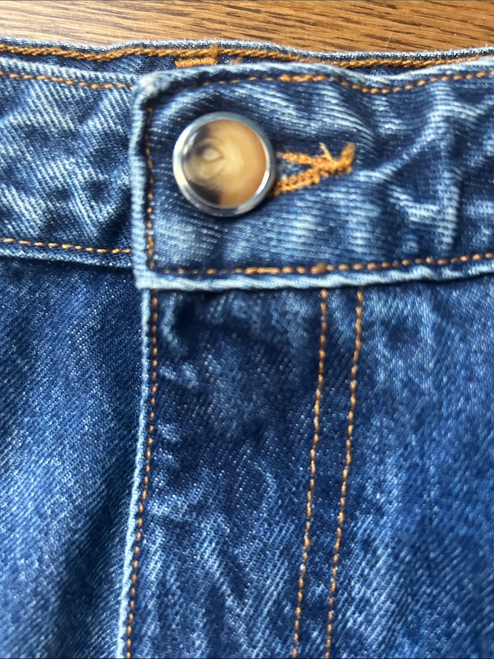 Ganni Women’s Indigo Blue Straight Jeans with Back Pocket Logo Size 31 cropped - Picture 4 of 9